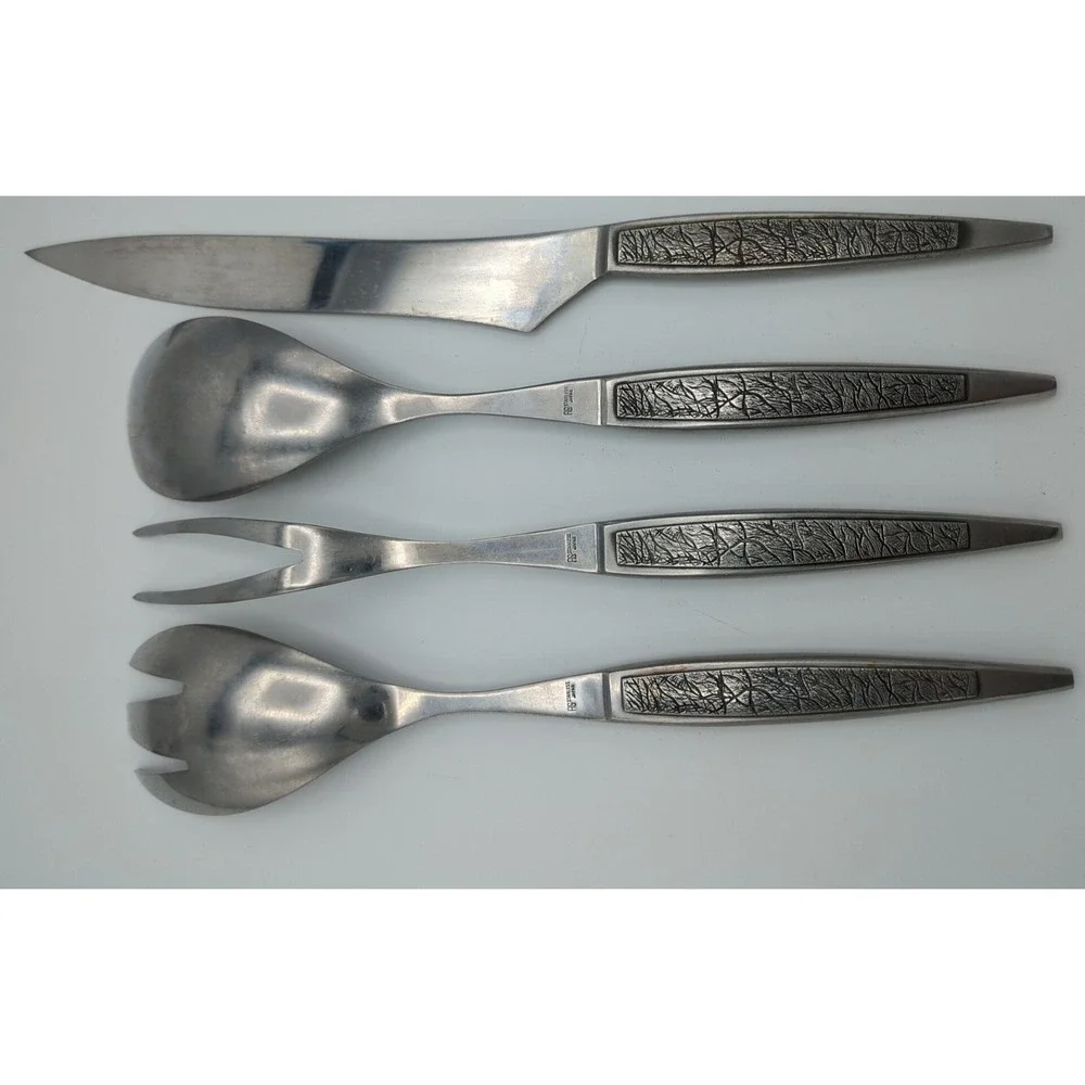 Arthur Salm Stainless Steel Hostess Serving Carving‎ Salad Set AS ASF3 MCM Japan